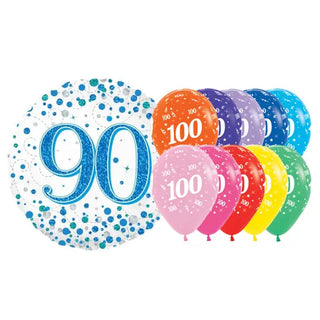90th & Over Birthday Balloons
