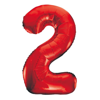 Giant Red Foil Number Balloons
