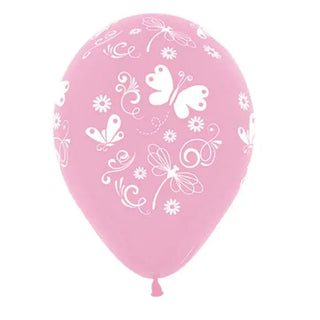 Pink Butterflies & Dragonflies Balloons - Pack of 25