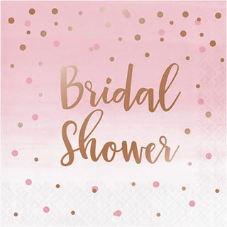 Rosé All Day Bridal Shower Napkins - Lunch 16 Pkt