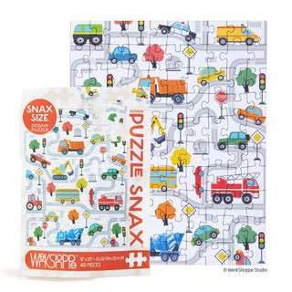 WerkShoppe | Trucks & Transportation Puzzle Snax | Transport Party Supplies NZ