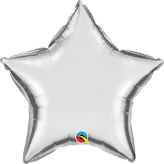 Silver Star Mini Foil Balloon - Add to Balloon Garland