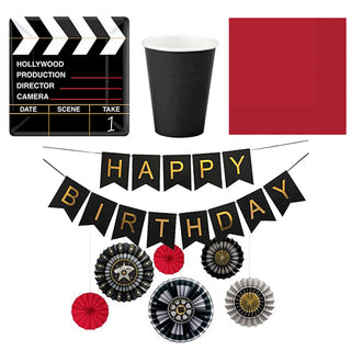 Hollywood Movie Party Essentials - 60 Pieces - SAVE 10%