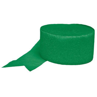 Dark Green Crepe Streamer | Dark Green Party Supplies NZ