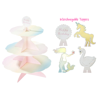 Talking Tables | We Heart Pastels Reversible Cupcake Stand | Pastel Party Supplies NZ