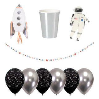 Meri Meri Space Explorer Party Essentials for 8 - SAVE 10%