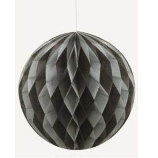 Black & Silver Honeycomb Ball - 20cm