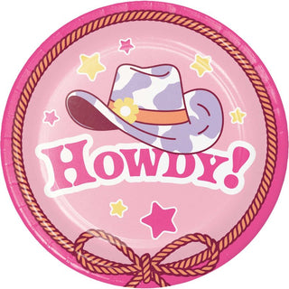 Boots and Bows Cowgirl Plates | Cowgirl Party Supplies NZ