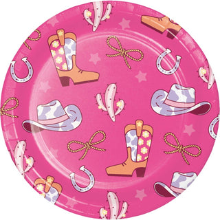 Boots and Bows Cowgirl Plates | Cowgirl Party Supplies NZ