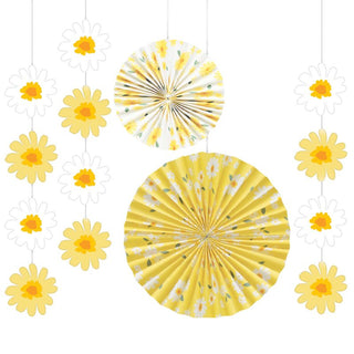 Sweet Daisy Hanging Decorations - 5 Pkt