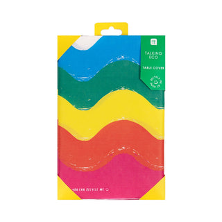 Talking Tables | Rainbow Retro Paper Table Cover | Rainbow Party Supplies NZ