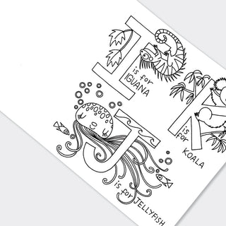 Rachel Ellen Alphabet Colouring Book