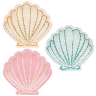 Talking Tables | Shell Shaped Plates | Mermaid Party Supplies NZ