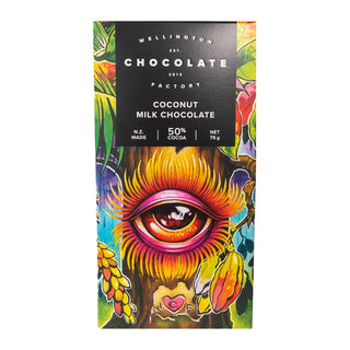 Wellington Chocolate Factory | Coconut Milk Chocolate Bar 75g | Gifts NZ