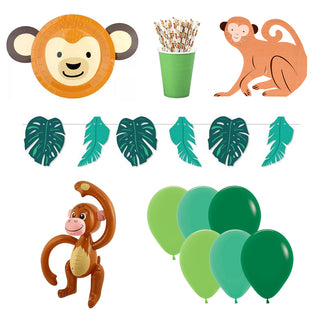 Meri Meri Monkey Party Essentials for 8 - SAVE 17%