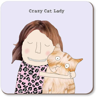 Rosie Made A Thing | Crazy Cat Lady Coaster | Cat Themed Gifts NZ