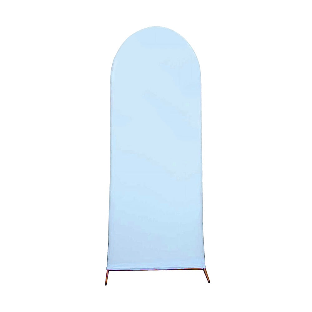 White Blue Spring Leaf Sweet Baby Boy Arch Backdrop