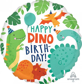 Dino-Mite Happy Dino-Birthday Foil Balloon