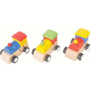 Wooden wind up train