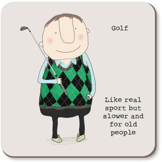 Rosie Made A Thing | Golf Coaster | Golfer Gifts NZ
