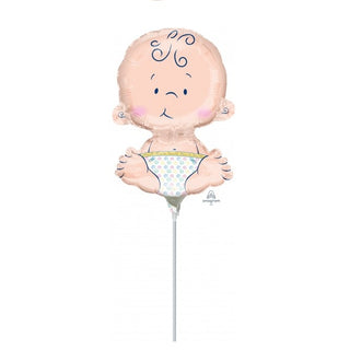 Welcome Baby Mini Shaped Foil Balloon - Add to Balloon Garland