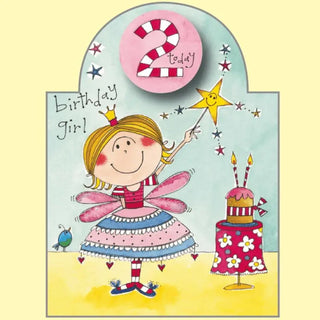 Rachel Ellen Fairy Number 2 Birthday Card