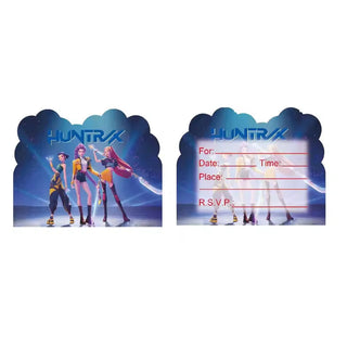 KPop Demon Hunters Huntrix Invitations | KPop Demon Hunters Party Supplies NZ
