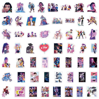 KPop Demon Hunters Stickers - 10 Pkt