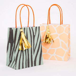 Meri Meri Safari Animal Print Party Bags | Animal Print Party Bags | Safari Animal Party Bags | Animal Print Party Supplies