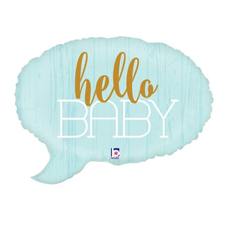 Betallic | Hello Baby Supershape Helium Foil Balloon | Baby Shower Balloons NZ