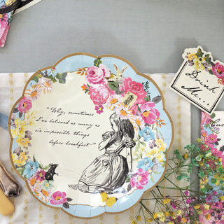 Alice in Wonderland Party Plates | Alice in Wonderland Party Tableware | Alice in Wonderland  Tea Party Plates
