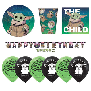 Baby Yoda Party Essentials for 8 - SAVE 10%