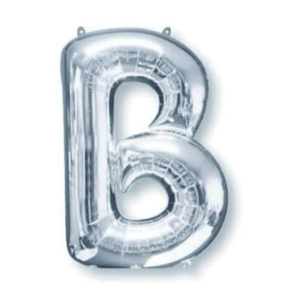 Anagram Silver Jumbo Letter Foil Balloon - B