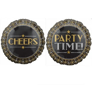 Anagram | Party Time Cheers Foil Balloon | Hollywood Party Theme & Supplies