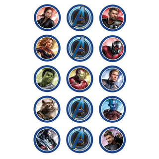 Avengers Endgame Edible Cupcake Images | Avengers Party Supplies