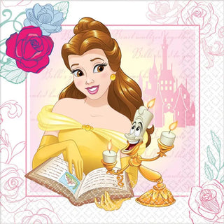 Amscan | Beauty and the Beast Napkins - Lunch | Princess Party Theme & Supplies