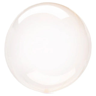 Anagram | Crystal Clearz Orange Balloon | Helium Balloons Wellington