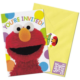 Elmo Invitations | Sesame Street Invitations | Elmo Party Supplies