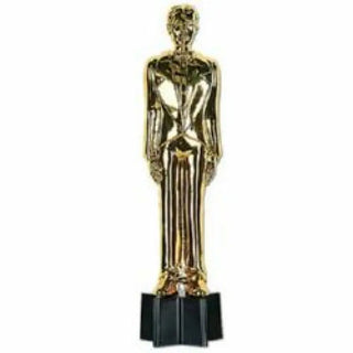 Hollywood Awards Night Male Statuette Trophy | Hollywood Theme & Supplies