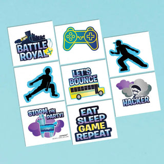 Battle Royal Tattoos | Fortnite Temporary Tattoos | Fortnite Party Supplies