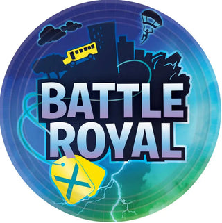 Battle Royal Plates | Fortnite Plates | Fortnite Party Supplies