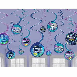 Fortnite Swirl Decorations | Fortnite Party Supplies