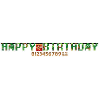 Minecraft TNT Birthday Banner | Minecraft Party Supplies NZ