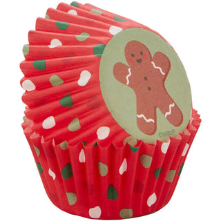 Wilton | Christmas Gingerbread Man Mini Cupcake Papers NZ