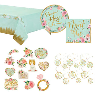 Mint To Be Bridal Shower Essentials - 27 Pieces - SAVE 12%