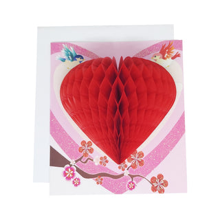 Valentines Honeycomb Heart Card | Valentines Gifts NZ