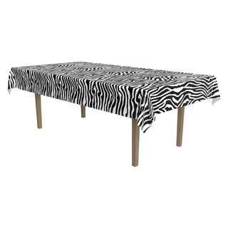 Zebra Print Tablecloth | Safari Animal Party Supplies NZ