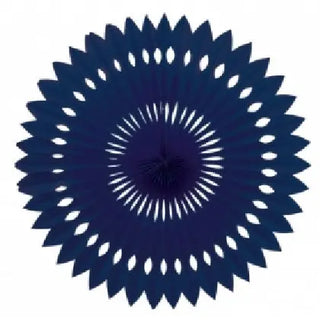 Five Star Hanging Fan 40cm -  Navy Blue | Police Party Theme & Supplies