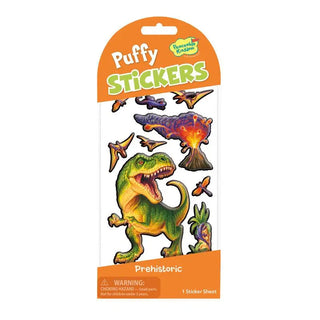 Peaceable Kingdom | Prehistoric Puffy Stickers | Dinosaur Party Supplies