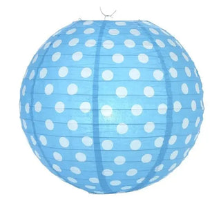 Blue Polka Dot Lantern | Blue Party Supplies